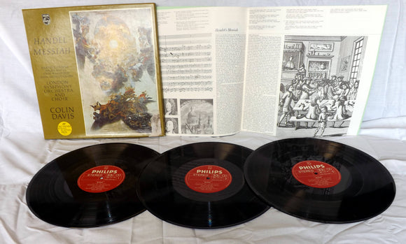 Handel Messiah 3 LP Box Set with Booklet USED