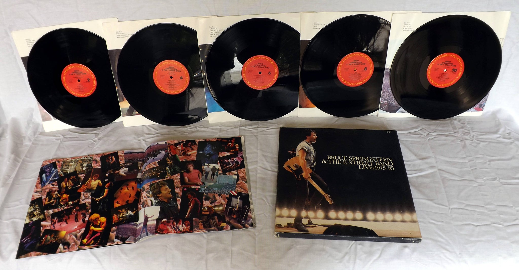 dramatiker Decode imod BRUCE SPRINGSTEEN & THE E STREET BAND Live 1975-1985 5-LP BOX SET USED –  mrhollandsrecords